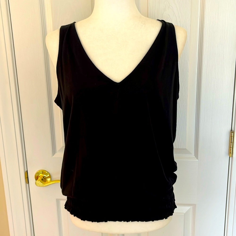 J. Jill V-neck Knit Elastic Waist Top